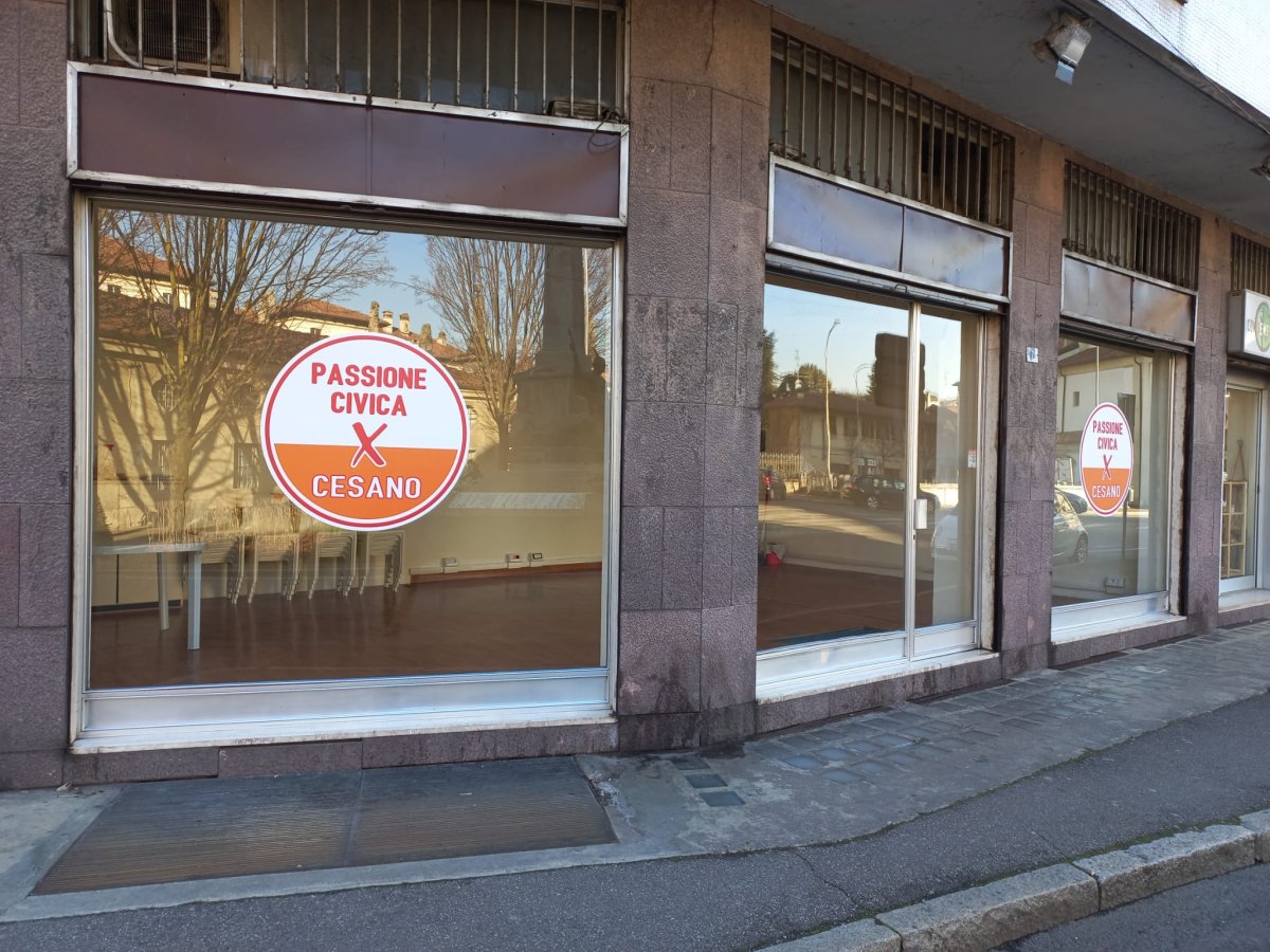 La sede di Passione Civica in centro a Cesano Maderno